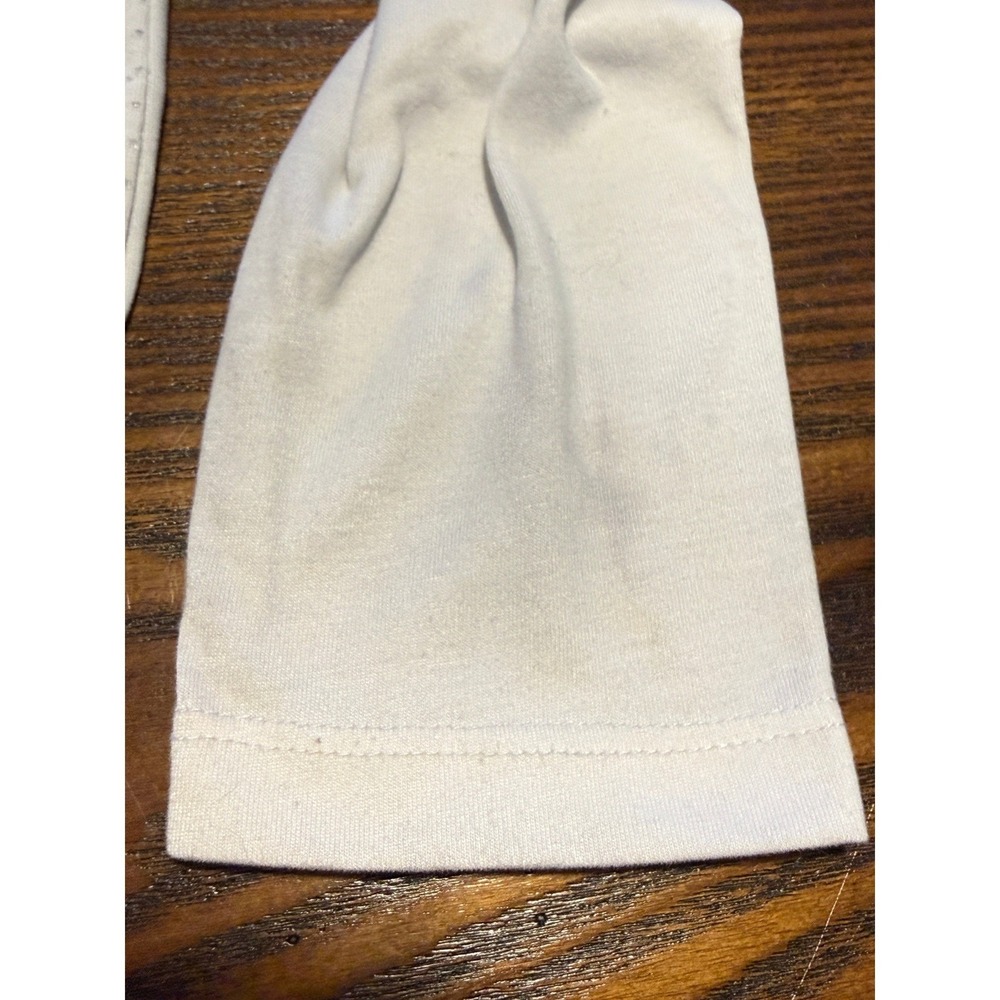 Nike Dri FIT Running Shirt Womens Large White Long Sleeve Perforated Workout - Picture 14 of 16